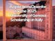 Applications Open for the 2025 University of Genova Scholarship in Italy