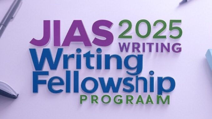 JIAS 2025 Writing Fellowship Program | Fully Funded