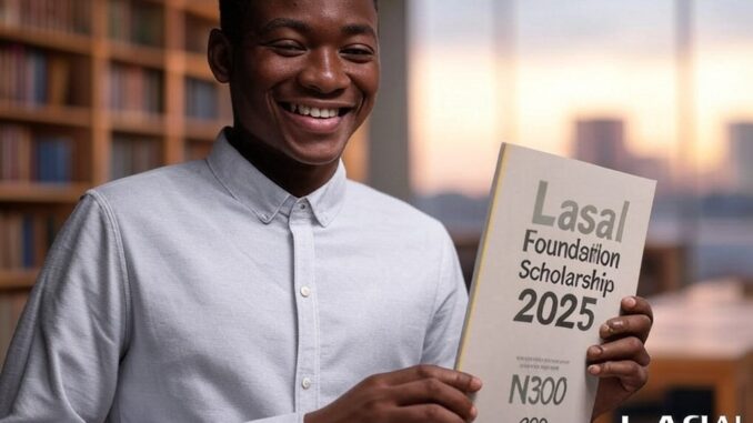 create a simple image on this: Cal for Applications: Lasal Foundation Scholarship 2025 for Nigerian Students