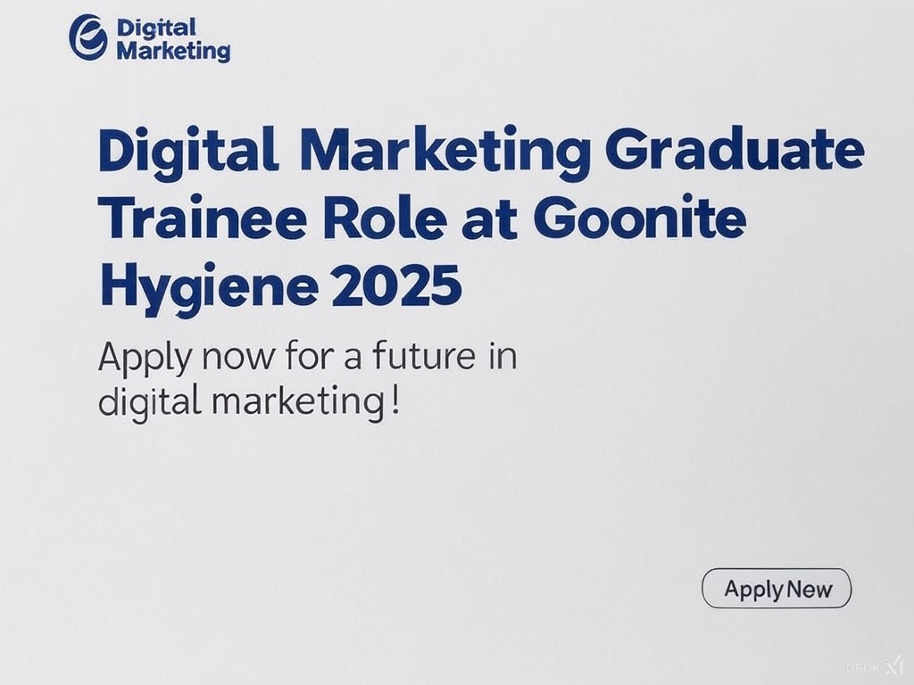 Apply for the Digital Marketing Graduate Trainee Role at Goonite Hygiene 2025