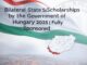 Bilateral State Scholarships by the Government of Hungary 2025 | Fully Sponsored