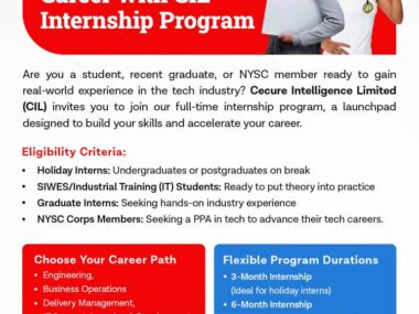 Link to Apply For Internship Program at Cecure Intelligence Ltd