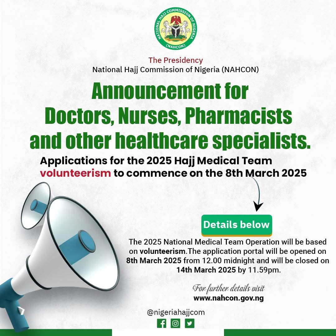 NAHCON Volunteer Opportunities Recruitment 2025 & Caregiver Jobs in Canada