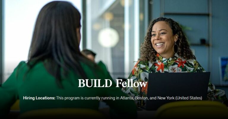 Apply Now and Join McKinsey & Company BUILD Fellowship Program 2025