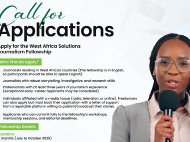 Link To Apply For Nigeria Health Watch West Africa Solutions Journalism Fellowship 2025