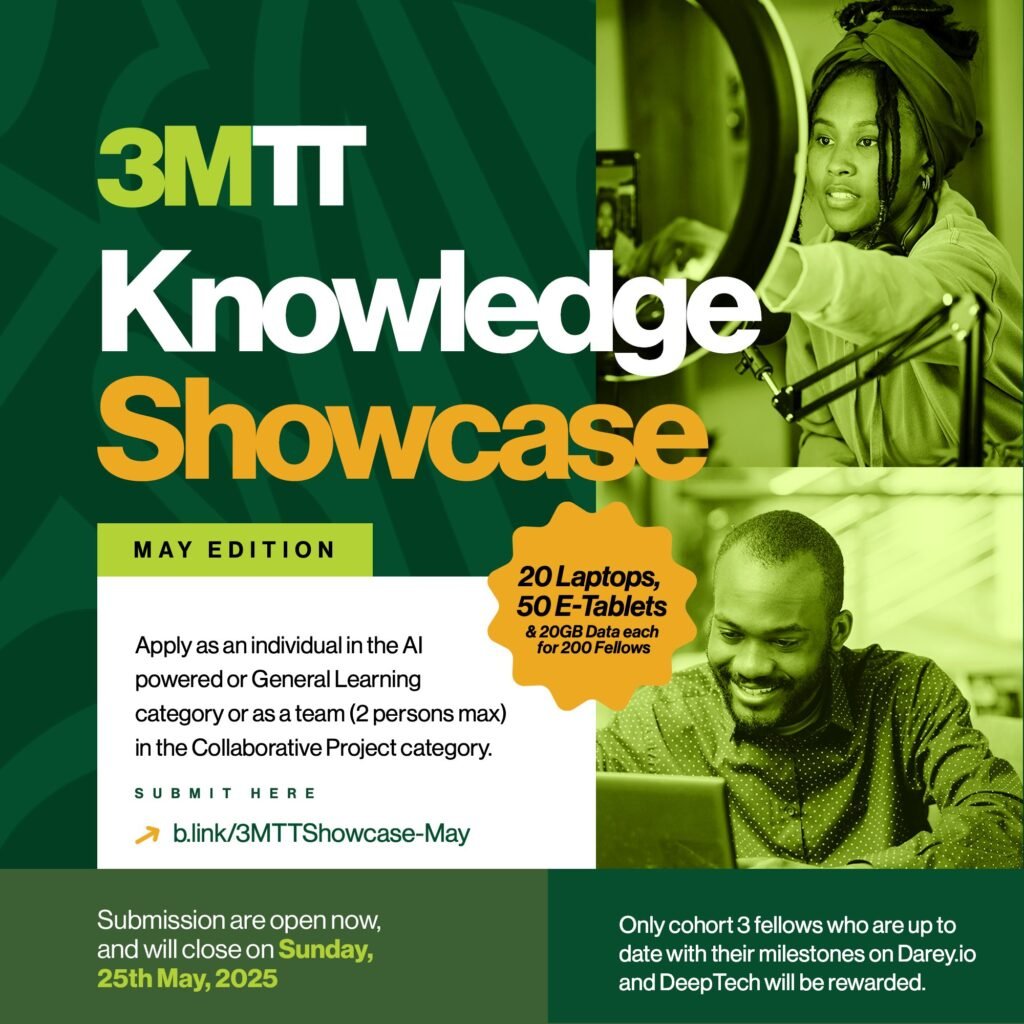Apply Now for the 3MTT June Knowledge Event Apply Now for the 3MTT June Knowledge Event