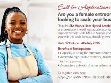 APPLY NOW: She Works Here Hybrid Accelerator Program 2025
