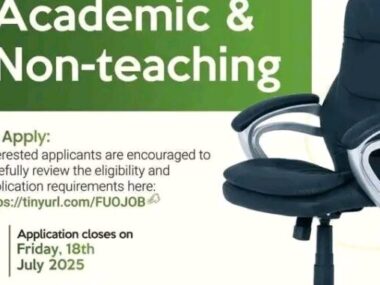Link to Apply | Academic and Non-Academic Staff Recruitment at Fountain University 2025
