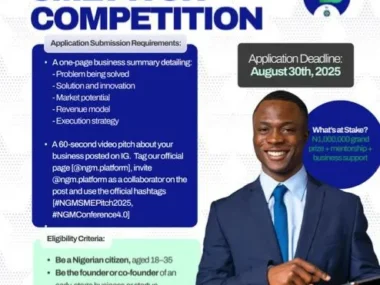 SME Pitch Competition 4.0 For Nigerian Entrepreneurs