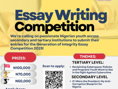 Call for Applications: MUN Impact Nigeria Integrity Essay Competition 2025 | Win Up to ₦200,000 in Cash Prizes!
