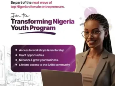 Apply Now | Wema SARA ₦2.5M Grant for Transforming Nigerian Youths 2025