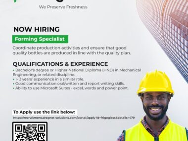 Application now open:Betaglass Forming Specialist Role Recruitment 2025