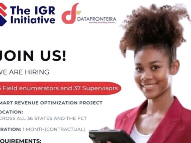 Link to Apply | Data Collection Officers Needed at IGR Initiative & DataFronteira Ltd