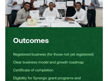 Link to Apply | Synergix Business Bootcamp 2025: Free CAC Registration + 12 Weeks of Practical Training
