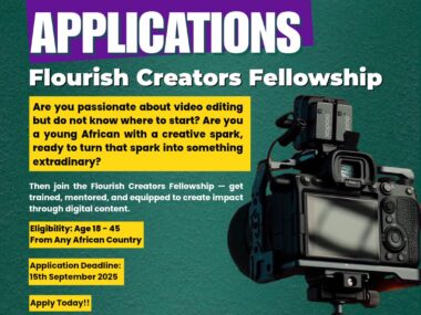 Call for Applications: Flourish Creators Fellowship 2025 for Young Changemakers