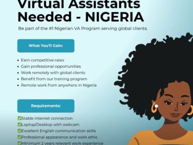Call for Applications: Virtual Assistant Opportunities in Nigeria – Earn ₦300K to ₦1M Monthly!