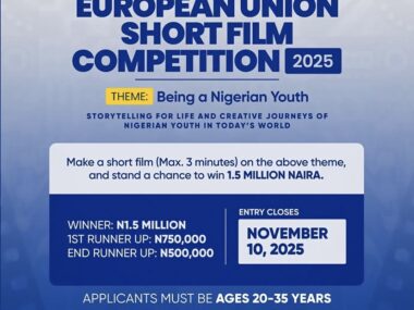 Call For Applications: European Union Short Film Competition 2025 | Up To N2 Million Prize