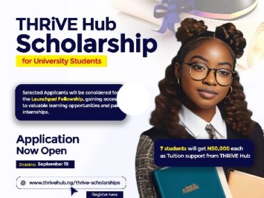 THRiVE Hub Scholarship 2025 – Empowering Nigerian University Students