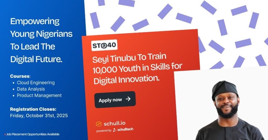 Call for Applications: Seyi Tinubu Digital Upskilling Program 2025 for Young Nigerians