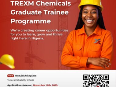 Apply Now: TREXM Chemicals 2026 Graduate Trainee Programme for Young Nigerian Graduates