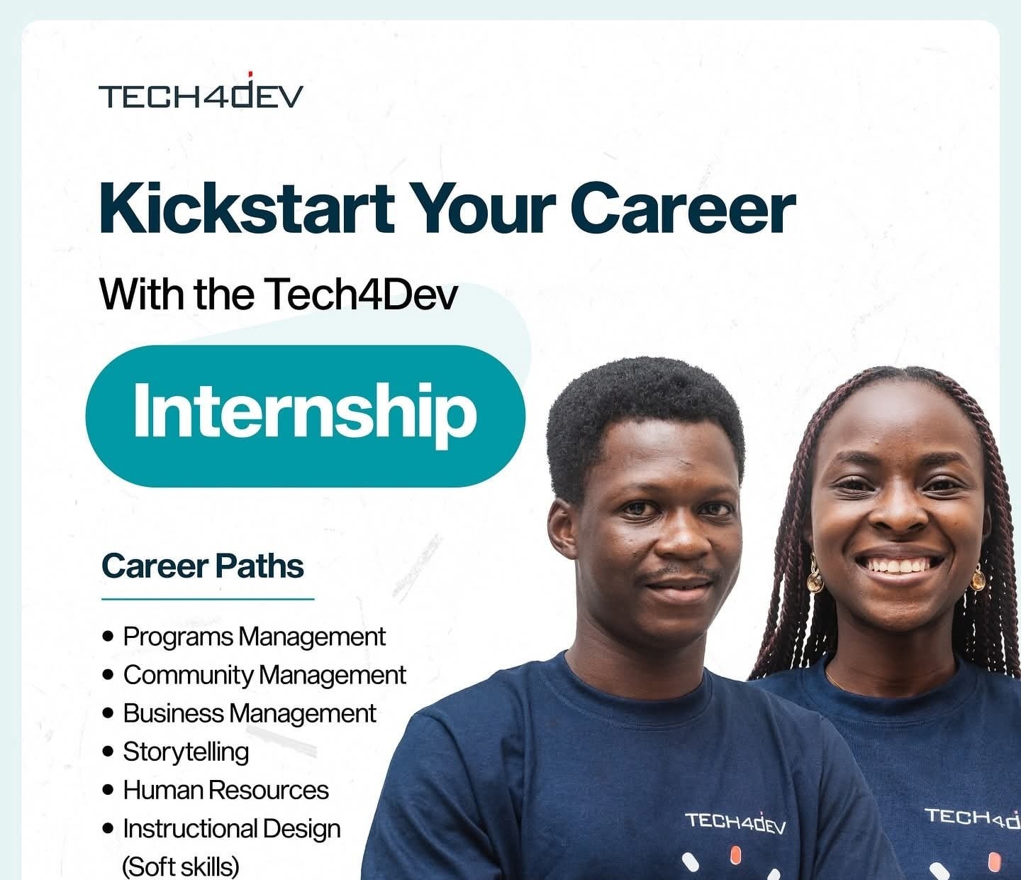 Apply Now: Tech4Dev Internship 2.0 Program 2025 for Young Graduates