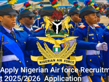 Nigerian Air Force 2025/26 Recruitment Portal Now Open | Link to Apply