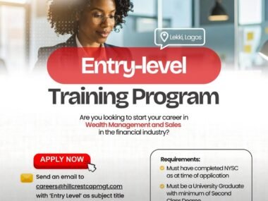 Call for Applications: Hillcrest Wealth Management Program for Young Nigerians 2025