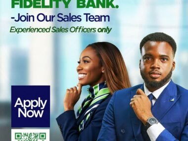 Fidelity Bank Is Now Recruiting Experienced Sales Officers | Link to Apply