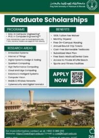 Fully Funded Graduate Scholarships 2026 at King Fahd University of Petroleum and Minerals (KFUPM), Saudi Arabia