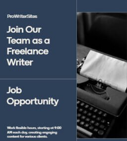 Call for Applications: Freelance Writer Needed at ProWriterSites