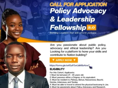 Call for Applications: Policy Advocacy and Leadership Fellowship Cohort 2.0