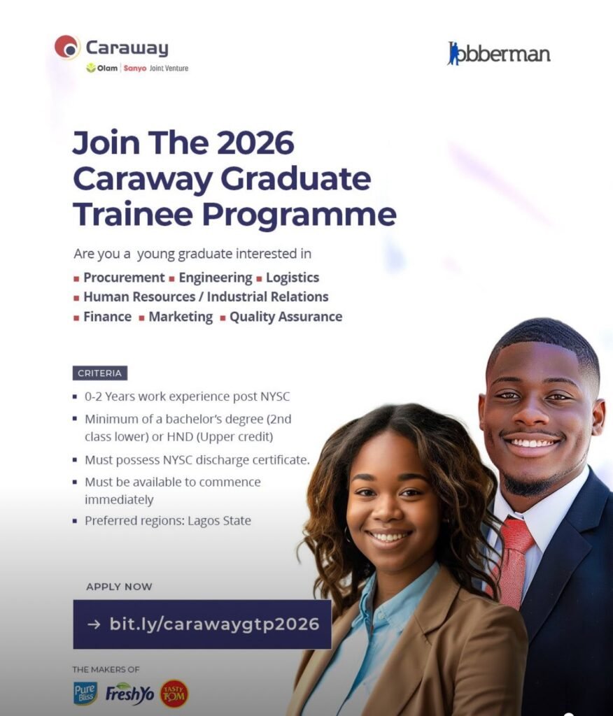 Caraway Graduate Trainee Programme 2026 for Young Nigerian Graduates | APPLY NOW