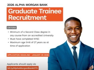Alpha Morgan Graduate Trainee Recruitment Programme 2026 | Apply for Entry-Level Career Opportunities