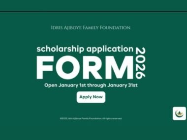 Call for Applications: Idris Ajiboye Family Foundation Scholarship for Nigerian Undergraduates 2026 | ₦100,000 Grant