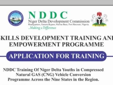 Niger Delta Development Commission (NDDC) Skill Development Training Program 2026