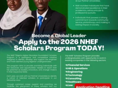 Applications Now Open for the 2026 NHEF Scholars Program | Link to Apply