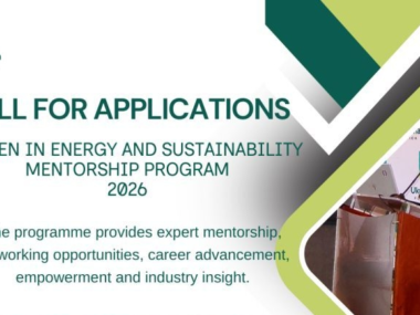 Call For Applications : Women In Energy and Sustainability Mentorship Programme 2026