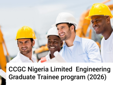 CGC Nigeria Limited Engineering Graduate Trainee Program 2026 | Link to Apply