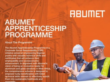 Call for Applications: ABUMET Apprenticeship Programme for Young Nigerians