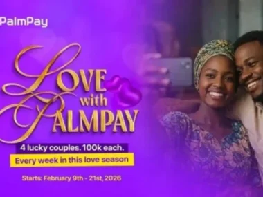PalmPay Launches #LoveWithPalmPay Valentine’s Campaign with ₦800,000 in Rewards