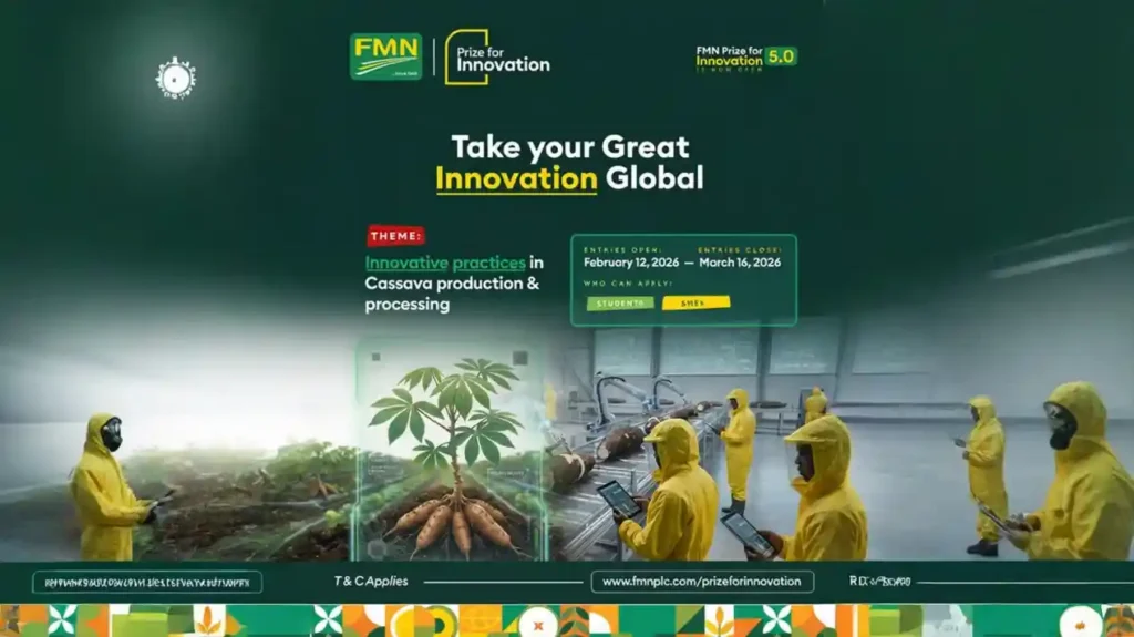 Call for Applications: FMN Prize for Innovation 5.0 For MSMEs and Students | Up to N10 Million