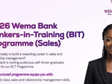 Call for Applications: Wema Bank Banker-in-Training (BIT) Programme 2026