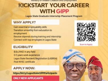 Lagos State Graduate Internship Placement Program 2026 | Link to Apply