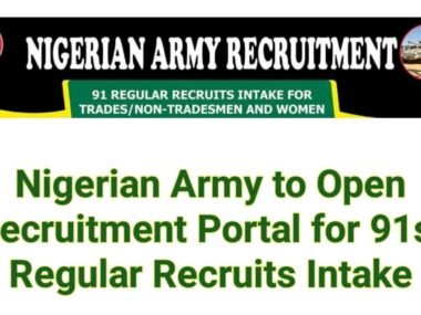 Nigerian Army Recruitment 2026: 91 Regular Recruits Intake for Trades and Non-Trades | Apply Now