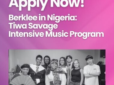 Call for Applications: Tiwa Savage Intensive Music Program 2026 for African Creatives