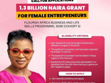 Apply Now: Flourish Africa Business & Life Skills Programme 2026 | Up to ₦1.3 Billion in Grants