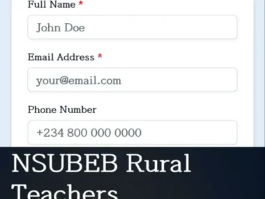 Nasarawa State NSUBEB Rural Teachers Recruitment 2026 | Link to Apply