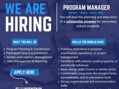 Apply Now: Program Manager at Hidden Gems Initiative