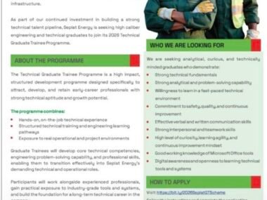 Seplat Energy Technical Graduate Trainee Program 2026 | Link to Apply