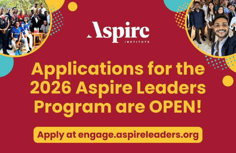 Applications Now Open for Aspire Leaders Program 2026 Cohort 3 Applications Now Open for Aspire Leaders Program 2026 Cohort 3